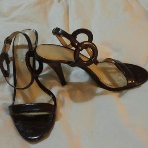 Bundle 3/$24.Calvin Klein ruby patent leather heel